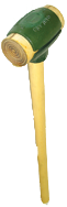 Rawhide Face Sledge Hammer -- 8 lb--36'' Hickory Handle--2-3/4'' Head Diameter - All Tool & Supply