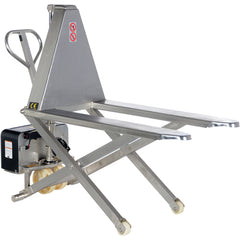 Tote Lift DC Powered SS 2K 26.75 × 45 - Exact Industrial Supply