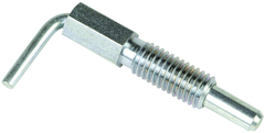 Lever Type Steel Plunger 5/8-11, Non-Locking, Zinc Plated Clear Chromate Finish - All Tool & Supply