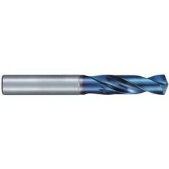 #2 Dia. × 6 mm Shank × 28 mm Flute Length × 66 mm OAL, Stub, 135°, Aqua Revo D, 2 Flute, External, Solid Carbide Drill - All Tool & Supply