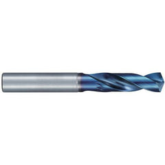 #20 Dia. × 6 mm Shank × 24 mm Flute Length × 62 mm OAL, Stub, 135°, Aqua Revo D, 2 Flute, External, Solid Carbide Drill - Exact Industrial Supply