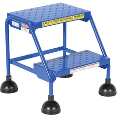 Spring Loaded Roll Ladder Perf 2 Stp Blu - Exact Industrial Supply