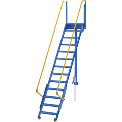 Folding Mezzanine Ladder 120″ - Exact Industrial Supply