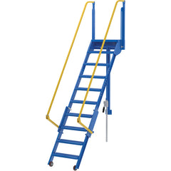 Folding Mezzanine Ladder 96″ - Exact Industrial Supply