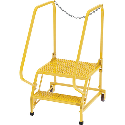 Maintenance Ladder Grip Strut 2-Step Yellow - Exact Industrial Supply