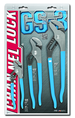 Channellock Tongue & Groove Plier Set -- #GS3; 3 Pieces; Includes: 6-1/2"; 9-1/2"; 12" - All Tool & Supply