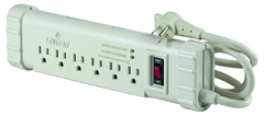 15 Amp; 120 Volt; 6 Plug Office Grade Surge Strip - Beige - All Tool & Supply