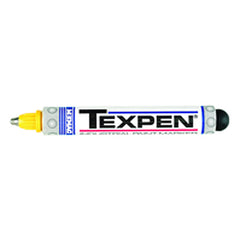 Texpen Medium Marker - Stainless Steel Ball Tip - Yellow - All Tool & Supply