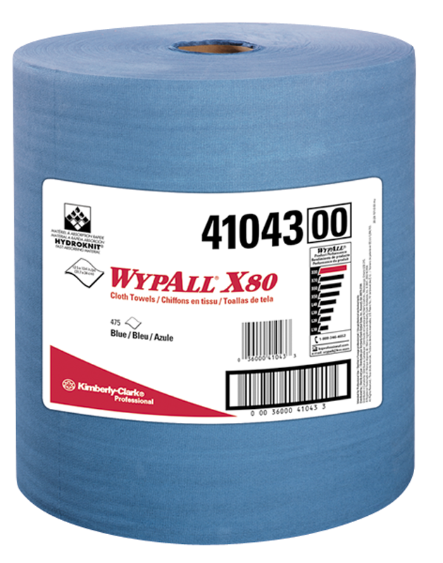 12.5 x 13.4'' - Package of 475 - WypAll X80 Jumbo Roll - All Tool & Supply