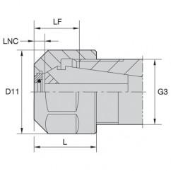 LNHABER16M COOLANT LOCKNUT - All Tool & Supply