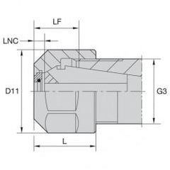 LNHABER16M COOLANT LOCKNUT - All Tool & Supply