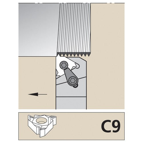 LSASR163 W LT TOOLHOLDER - Exact Industrial Supply