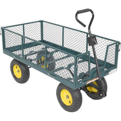 Landscape Cart With Fold Down Side 1K lb - Exact Industrial Supply