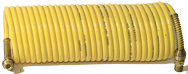 #N38-12A - 3/8 MPT x 12 Feet - Yellow Nylon - 1-Swivel x 1- Rigid Fitting(s) - Recoil Air Hose - All Tool & Supply