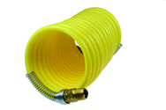 #N12-50A - 1/2 MPT x 50 Feet - Yellow Nylon - 1-Swivel x 1- Rigid Fitting(s) - Recoil Air Hose - All Tool & Supply