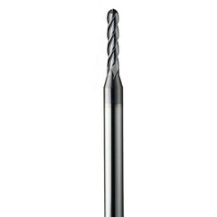 ‎0.046″ Dia. × 1/8″ Shank × 0.138″ DOC × 1-1/2″ OAL, Carbide AlTiN, Spiral , 4 Flute, 30° Helix, Ballnose End Mill