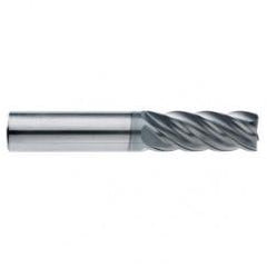 1/2" Dia. - 5/8" LOC - 2-1/2" OAL - .015 Radius 5 FL Carbide End Mill-AlCrN-X - All Tool & Supply