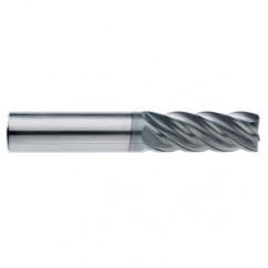 5/8" Dia. - 2-5/8" LOC - 5" OAL - .015 Radius 5 FL Carbide End Mill-AlCrN-X - All Tool & Supply