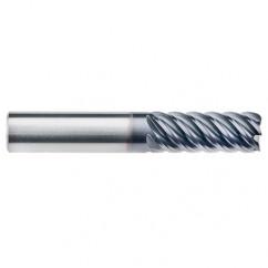 1/4" Dia. - 3/4" LOC - 2-1/2" OAL - 6 FL Carbide End Mill-AlTiN-x - All Tool & Supply