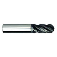 5/16" Dia. - 2-1/2" OAL Ball Nose AlCrN-X-EM - 4 FL - All Tool & Supply