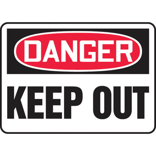 Sign, Danger Keep Out, 10″ × 14″, Aluminum - All Tool & Supply