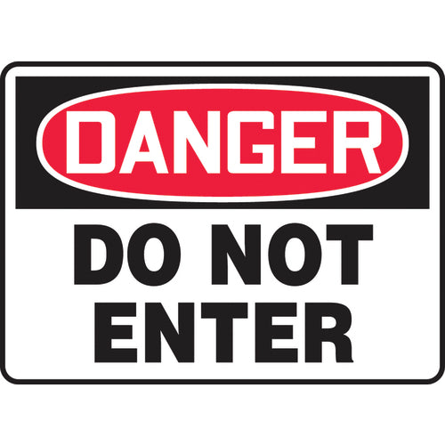 Sign, Danger Do Not Enter, 7″ × 10″, Aluminum - All Tool & Supply