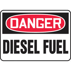 Sign, Danger Diesel Fuel, 7″ × 10″, Vinyl - All Tool & Supply