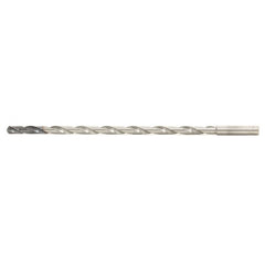 MDW069XHV20 6.9 mm Dia. × 8 mm Shank × 179 mm Flute Length × 231 mm OAL, DEX, External Coolant, Cylindrical Solid Carbide Drill - Exact Industrial Supply