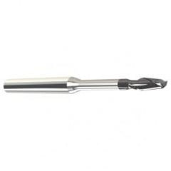 1/4" Dia. - 1/4" LOC - 3" OAL - .010 C/R 2 FL Carbide End Mill with 2.00 Reach-Nano Coated - All Tool & Supply