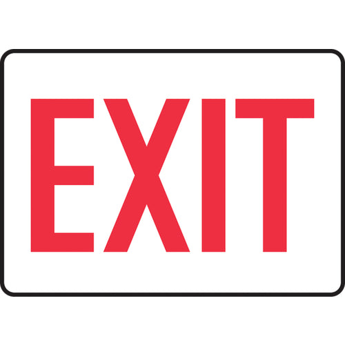 Sign, Exit, 10″ × 14″, Vinyl - All Tool & Supply