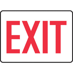 Sign, Exit, 7″ × 10″, Plastic - All Tool & Supply