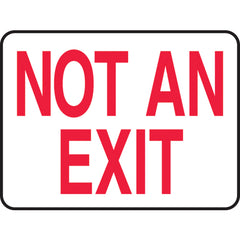 Sign, Not An Exit, 10″ × 14″, Vinyl - All Tool & Supply