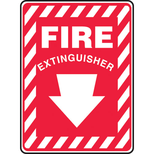 Sign, Fire Extinguisher, 10″ × 7″, Aluminum - All Tool & Supply