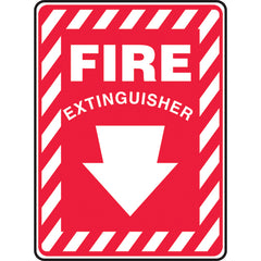 Sign, Fire Extinguisher, 14″ × 10″, Plastic - All Tool & Supply