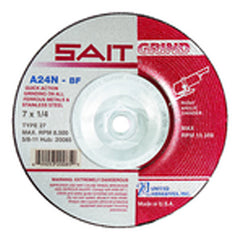 9″ × 1/4″ × 7/8″ - Aluminum Oxide 24 Grit Type 27 - Cut-Off Wheel - All Tool & Supply