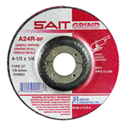 4″ × 1/8″ × 5/8″ - Aluminum Oxide A24R - Depressed Center Wheel - All Tool & Supply