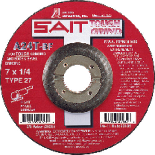 9″ × 1/4″ × 7/8″ - Aluminum Oxide A24N - Depressed Center Wheel - All Tool & Supply