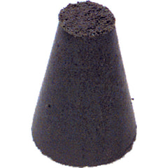 1″ × 5/8″-1/4″ × 1/4″ - Tapered Resin Bonded Rubber Cone (Extra Fine Grit) - All Tool & Supply