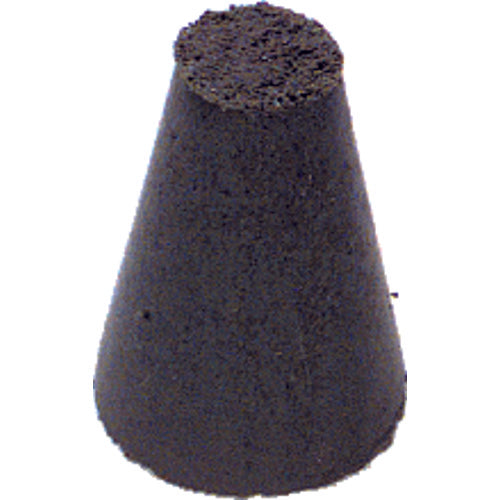 1″ × 5/8″-1/4″ × 1/4″ - Tapered Resin Bonded Rubber Cone (Coarse Grit) - All Tool & Supply