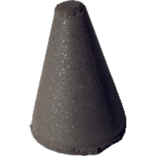 1 1/4″ × 7/8″-1/4″ × 1/4″ - Tapered Resin Bonded Rubber Cone (Medium Grit) - All Tool & Supply