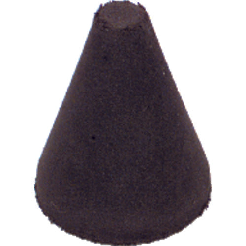 1 1/4″ × 1″-1/4″ × 1/4″ - Tapered Resin Bonded Rubber Cone (Fine Grit) - All Tool & Supply