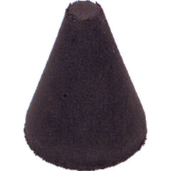 1 1/4″ × 1″-1/4″ × 1/4″ - Tapered Resin Bonded Rubber Cone (Medium Grit) - All Tool & Supply