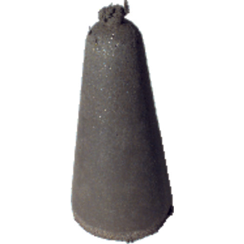 2″ × 1″-1/2″ × 1/4″ - Tapered Resin Bonded Rubber Cone (Coarse Grit) - All Tool & Supply