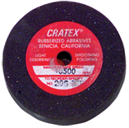 6 x 1/2 x 1/2'' - Resin Bonded Rubber Wheel (Extra Fine Grit) - All Tool & Supply