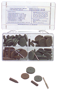 #777 Resin Bonded Rubber Kit - Introductory - Various Shapes - Equal Assortment Grit - All Tool & Supply