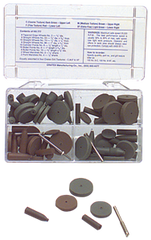 #777 Resin Bonded Rubber Kit - Introductory - Various Shapes - Equal Assortment Grit - All Tool & Supply