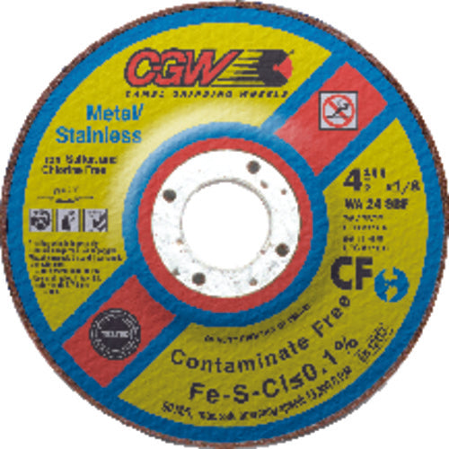 7″ × 1/8″ × 7/8″ - White Aluminum Oxide WA24-SBF - Depressed Center Wheel - All Tool & Supply