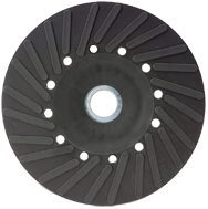 7" - Smooth Bore - Spiral Pattern - Polymer Backing Plate For Resin Fibre Disc Without Nut - All Tool & Supply