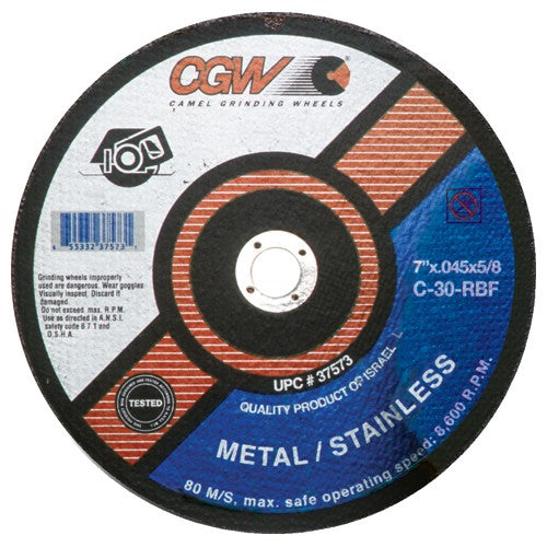 ‎6″ × 0.060″ × 1-1/4″ - A60-0-BFTK - Aluminum Oxide Reinforced Cut-Off Wheel - All Tool & Supply