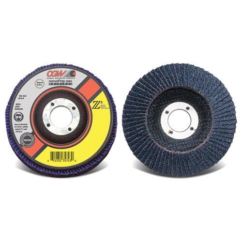 7″ × 7/8″-80 Grit - Zirconia Straight Flap Disc - All Tool & Supply